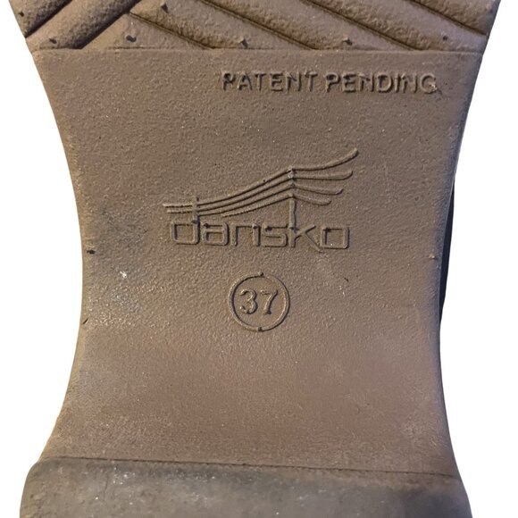 Dansko Womens Black Leather Buckle Strap Clogs Slip-On Comfort Shoes Size 37 - Picture 9 of 9